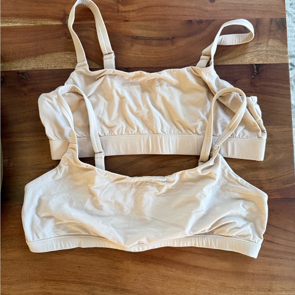 SKIMS- Fits Everybody Cream Bralette Set- size XL and 2XL - Picture 1 of 5